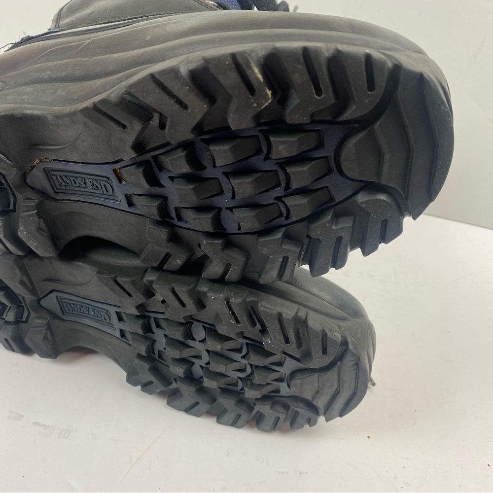 Land’s End Black Blue Waterproof Heavy-duty Lace-up Winter Snow Hiking Boots 6 - Picture 14 of 14